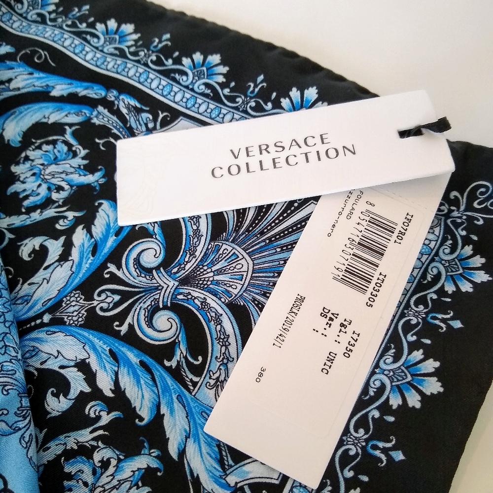 Versace Collection Authentic Silk Scarf - Picture 5 of 9